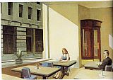 Edward Hopper Sunlight in a Cafeteria painting